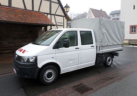 VW T5 Transporter Volkswagen T5 Pritsche Doppelkabine 4 motion Klima Sthz AHK