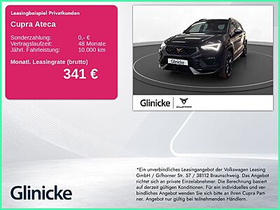 Cupra Ateca VZ 2.0 TSI 4D LED LM 19" Navi 360° BeatsAu