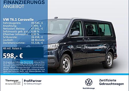 VW T6 Caravelle Volkswagen T6.1 Caravelle LANG COMFORTLINE 8-SITZE ACC NAVI