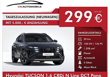 Hyundai Tucson gebraucht kaufen Hyundai Tucson 1.6 crdi N Line DCT Pano