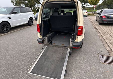 VW Caddy Volkswagen 2,0 TDI Maxi *Rollstuhl*Rampe*Kamera*7Sitz