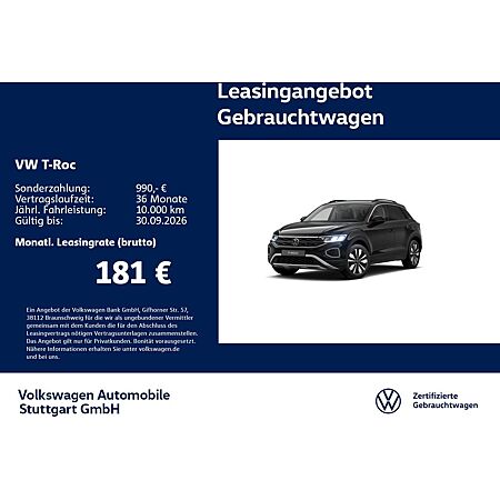 VW T-Roc leasen