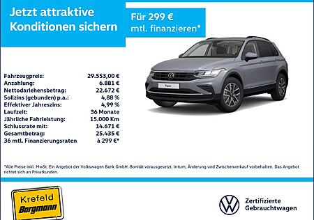 VW Tiguan Volkswagen 2.0 TDI Life AHK LED ACC NAVI KAMERA SHZ