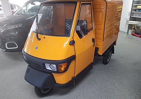 Piaggio APE 50 Kasten Orange umrüstung auf 25 KM/H mögli