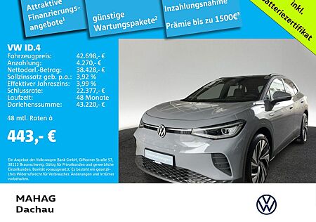 VW ID.4 Volkswagen Pro Performance AHK IQ.Light Wärmepumpe CCS