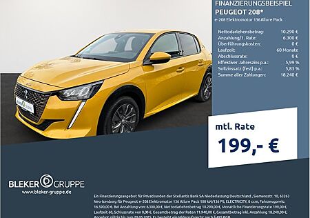 Peugeot 208 e- Elektromotor 136 Allure Pack