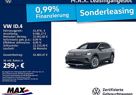 VW ID.4 Volkswagen PRO LED+KAMERA+DCP+NAVI+LANE ASSIST