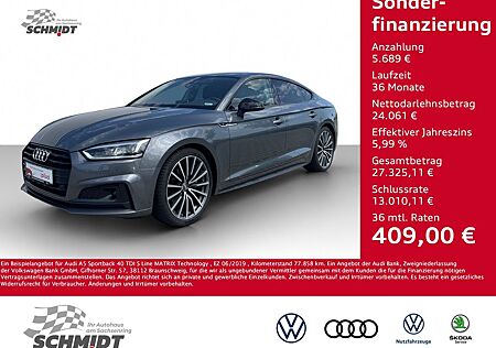 Audi A5 Sportback 40 TDI S Line MATRIX Technology