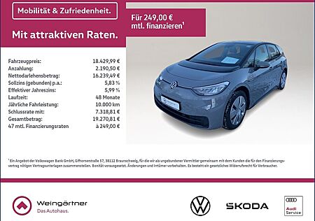 VW ID.3 Volkswagen Pure Performance, DiscoverPro, LED,