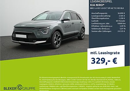 Kia Niro 1.6 HEV 129 DCT SPI 18Z TEC REX BLK