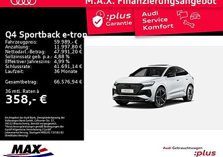 Audi Q4 e-tron gebraucht kaufen Audi Q4 e-tron Q4 Sportback e-tron 55 Q MATRIX+AHK+SONOS+PANO