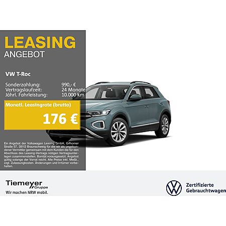 VW T-Roc leasen