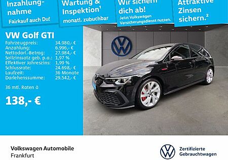VW Golf Volkswagen VIII GTI 2.0 TSI DSG Navi LEDPlus DAB+ Fron