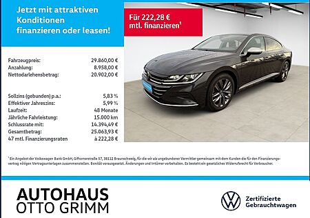 VW Arteon Volkswagen 2.0 TSI Elegance DSG LED SHZ Navi Kamera