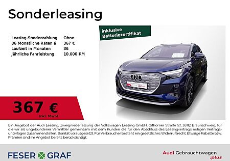 Audi Q4 e-tron Q4 45 e-tron LED/HuD/ACC/R-Kamera/Memory/20 Zoll
