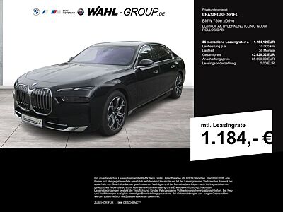 BMW 750e xDrive LC PROF AKTIVLENKUNG ICONIC GLOW  RO