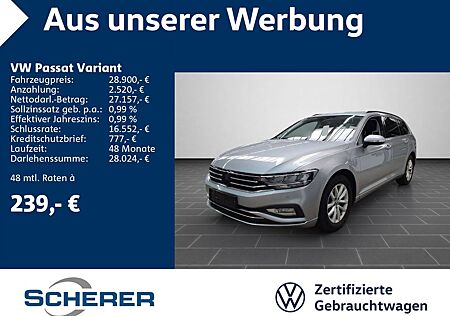 VW Passat Variant Volkswagen 1.5 TSI DSG Business, Navi, Sitzh