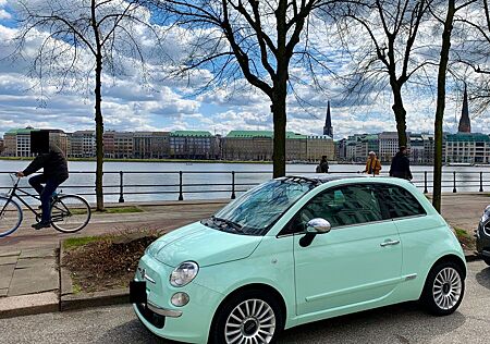 Fiat 500 TwinAir Turbo Lounge türkis Leder Sport