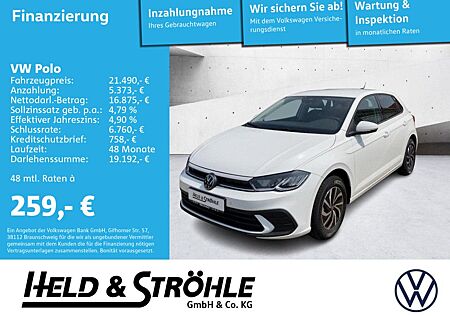 VW Polo Volkswagen Life 1.0 LED GRA SiHZ ALU15 Licht&Sicht