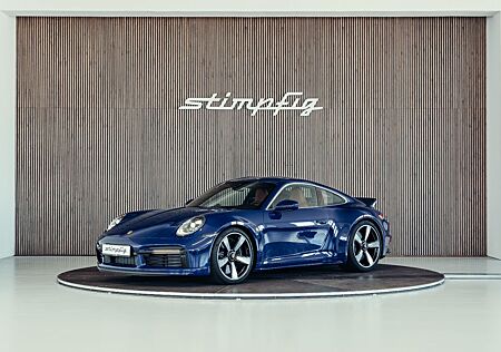 Porsche 992 Sport Classic, PTS Albertblau, Lift, PCCB