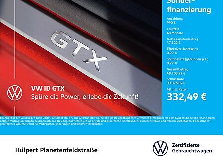 VW ID.4 Volkswagen GTX 4X4 WÄRMEPUMPE PANO AHK CAM ACC LM21 NA