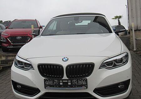 BMW 218 i Sport Line Cabrio-NAVI-LEDER-LED-KAM-1.HD