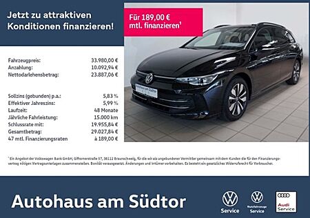 VW Golf Volkswagen VIII Variant "GOAL" 2.0 TDI DSG | LED AHK R