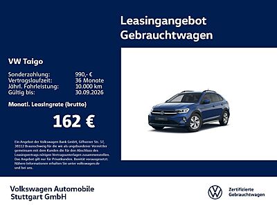 Volkswagen Taigo Life 1.0 TSI Navi LED PDC SHZ