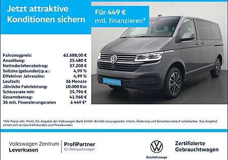 VW T6 Caravelle Volkswagen T6.1 Caravelle 8-SITZE NAVI VIRT KAM ACC SHZ LED