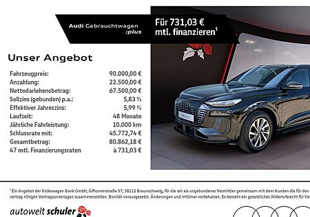 Audi Q6 e-tron quattro S-line AHK B&O TechPlus M