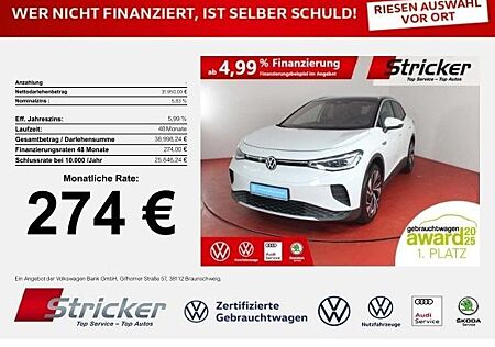 VW ID.4 Volkswagen Pro Performance 150/77 274,-ohne Anzahlung