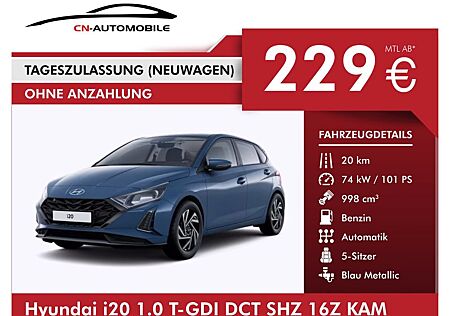 Hyundai i20 1.0 T-GDI DCT SHZ 16Z KAM TEMP CARPLAY