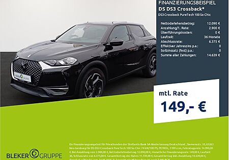 DS Automobiles DS3 Crossback PureTech 100 So Chic