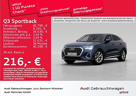Audi Q3 Sportback S line 35 TDI S tronic S line ACC/A