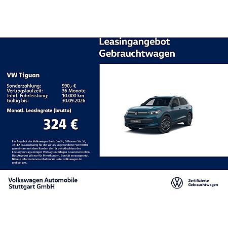 VW Tiguan leasen