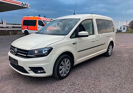 VW Caddy Volkswagen PKW Maxi mit Rollstuhlrampe ATM 114tkm !