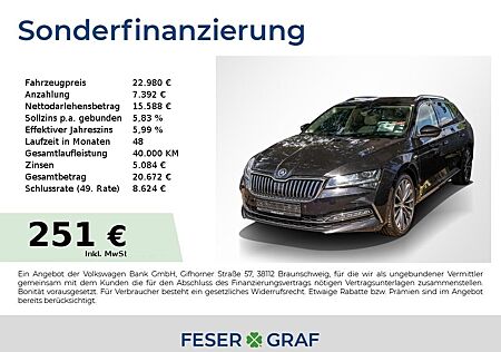 Skoda Superb Combi 2.0 TDI DSG L&K PANO LEDER AHK NAVI