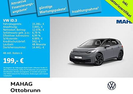 VW ID.3 Volkswagen Pro 107kW LED Navi CCS Pro Life 107 kW 58 k