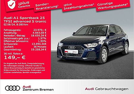 Audi A1 Sportback 25 TFSI advanced S tronic UPE30 PDC