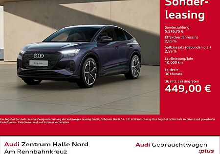 Audi Q4 e-tron gebraucht kaufen Audi Q4 e-tron Q4 Sportback S line 45 e-tron quattro