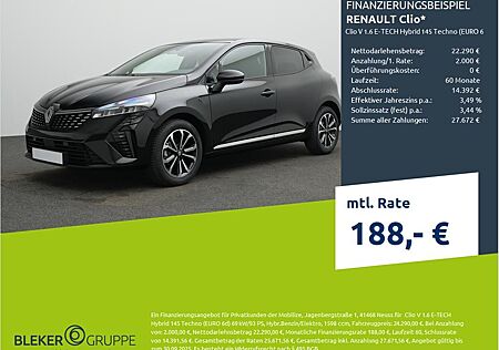Renault Clio V 1.6 E-TECH Hybrid 145 Techno (EURO 6d)