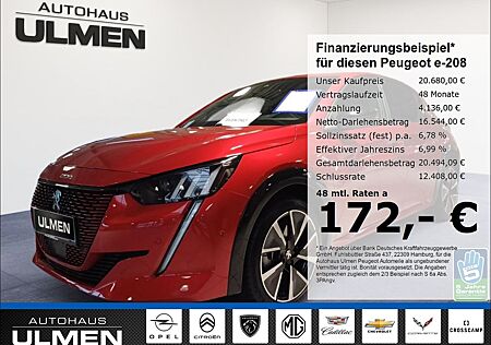 Peugeot e-208 e- GT Elektromotor 136 Navi Rückfahrkamera