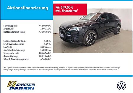 Audi Q3 Sportback 1.5 TFSI S line KLIMA, NAVI, LED,