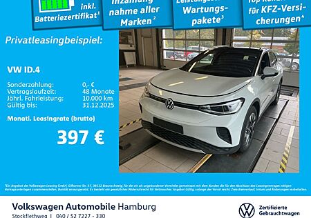 VW ID.4 Volkswagen Pro Navi ACC Kamera CarPlay Wärmepumpe