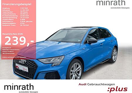 Audi A3 Sportback 40 TFSI e S-Line PANO LEDER BLACK
