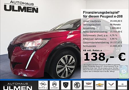 Peugeot e-208 Active Elektromotor LED-Scheinwerfer Radio