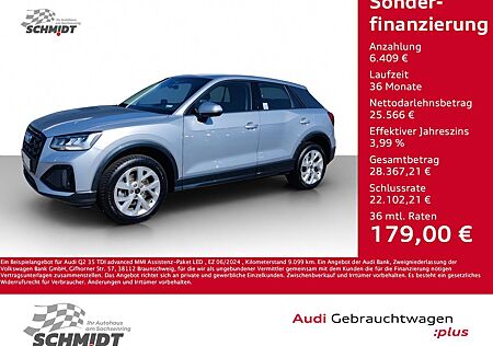 Audi Q2 35 TDI advanced MMI Assistenz-Paket LED