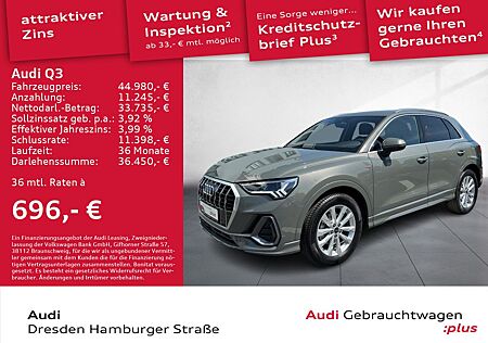 Audi Q3 35 TFSI S line LED Navi DAB AHZV S tronic