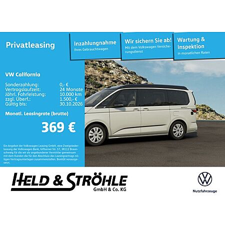 VW T6 California leasen