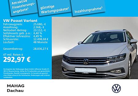 VW Passat Variant Volkswagen Business 2,0 TDI AHK LED Navi Par
